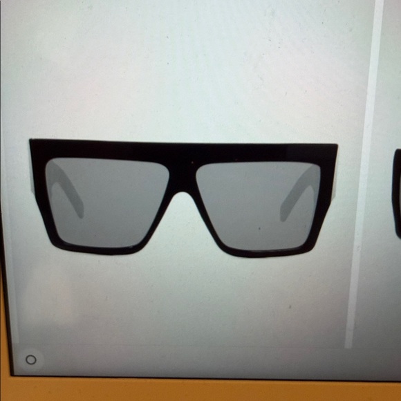 Celine Acetate Black Rectangular Sunglasses - Picture 4 of 13